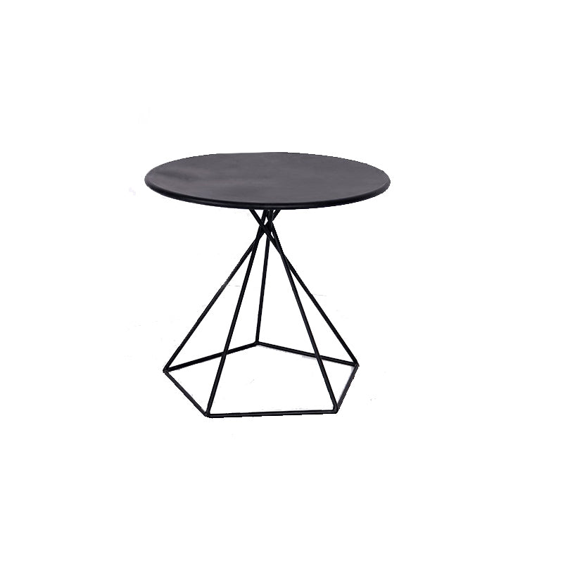 Metal Round Coffee Table Dia 21.65" inch Frame Cocktail Table