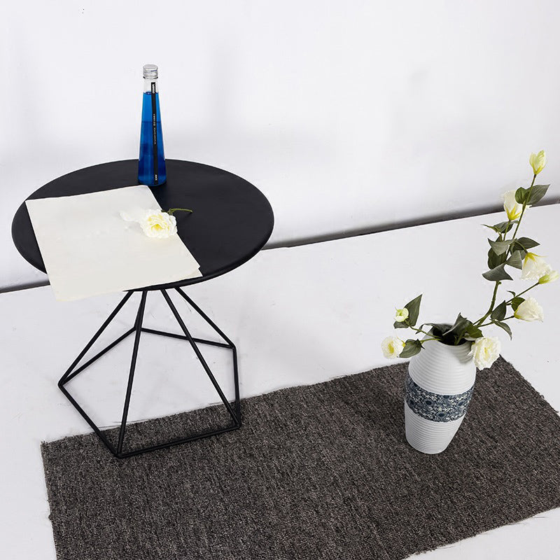 Metal Round Coffee Table Dia 21.65" inch Frame Cocktail Table