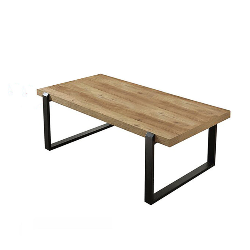 Rectangle Solid Wood Coffee Table Sled Coffee Cocktail Table