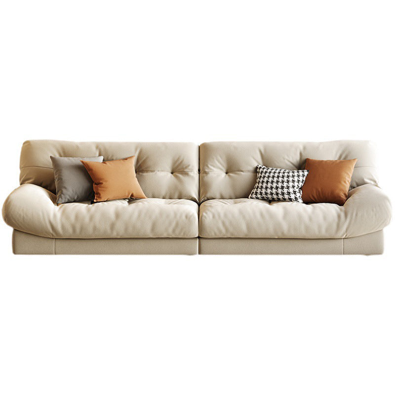 Contemporary Fabric Living Room Armless Tufted Split-Back Seating