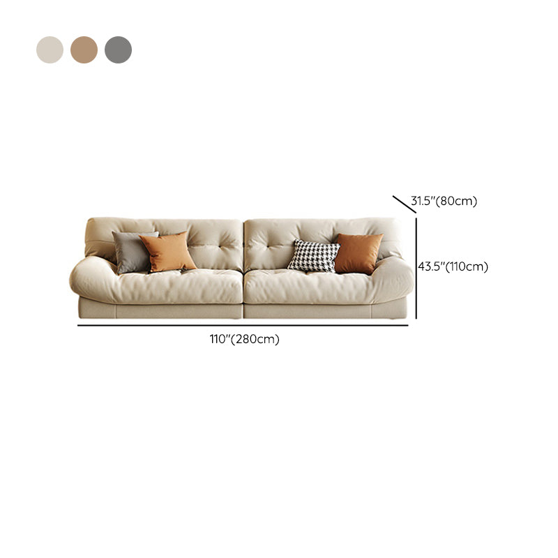 Contemporary Fabric Living Room Armless Tufted Split-Back Seating