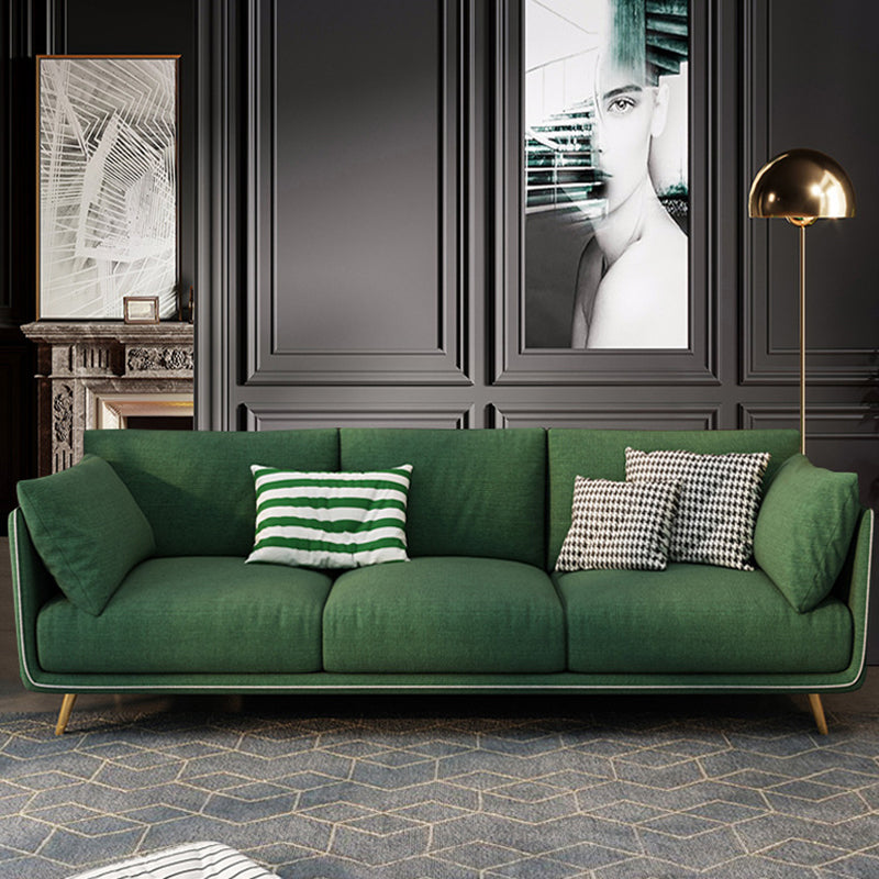 Contemporary Fabric Living Room Pillow Top Arm Pillows Seating