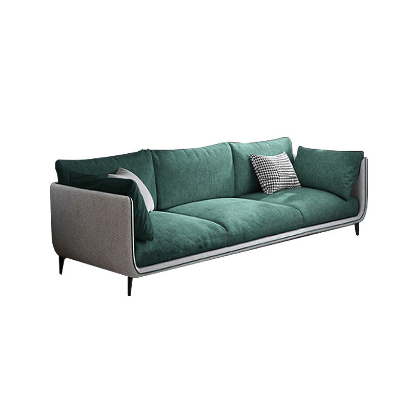 Contemporary Fabric Living Room Pillow Top Arm Pillows Seating