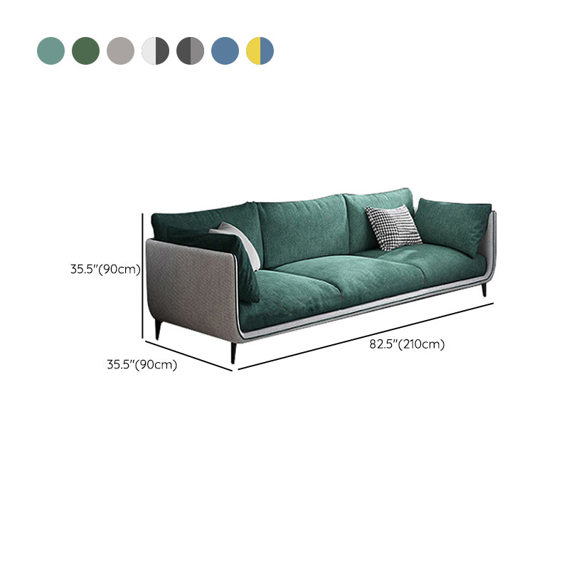 Contemporary Fabric Living Room Pillow Top Arm Pillows Seating