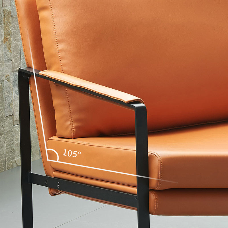 Upholstered Lounge Chair Arms Included Chair for Living Room