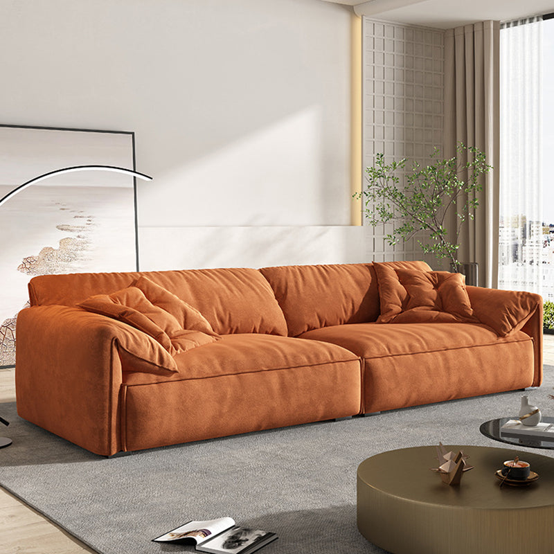 Cushions Pillow Top Arm Settee Living Room Fabric Contemporary Sofa