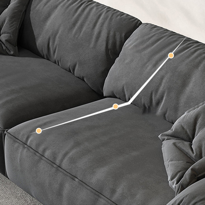 Cushions Pillow Top Arm Settee Living Room Fabric Contemporary Sofa