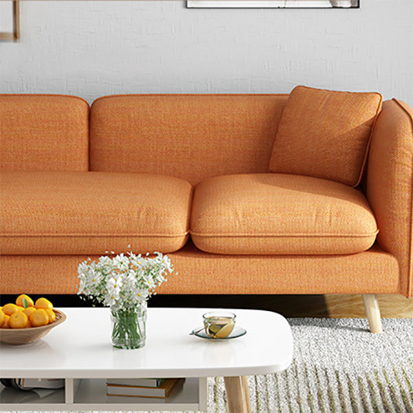 Sofa Contemporary Fabric 3 Seater Living Room Tuxedo Arm Seating