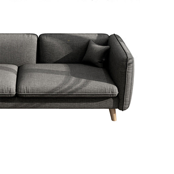 Sofa Contemporary Fabric 3 Seater Living Room Tuxedo Arm Seating