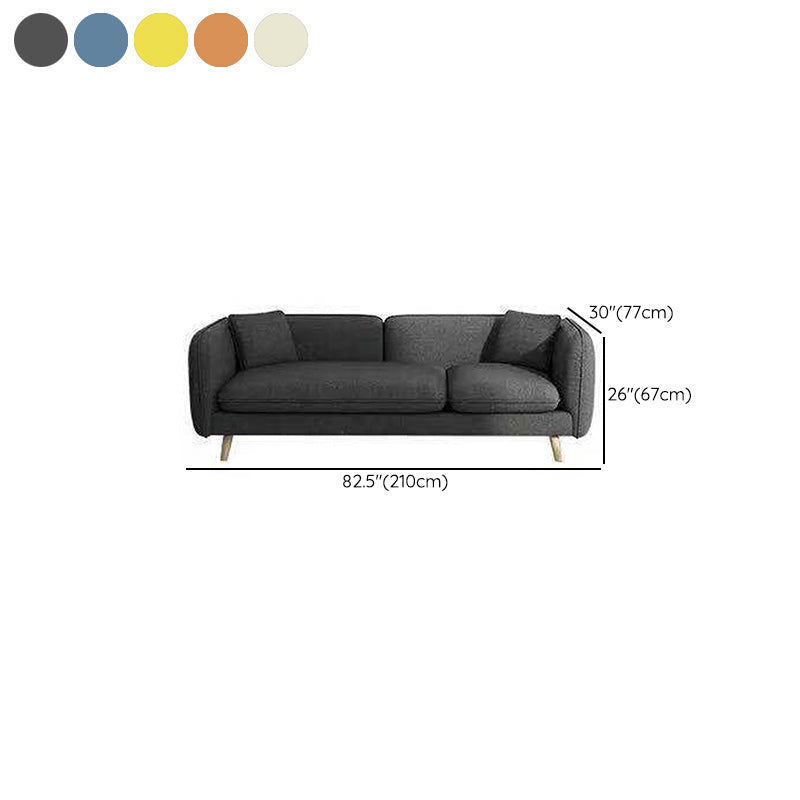 Sofa Contemporary Fabric 3 Seater Living Room Tuxedo Arm Seating