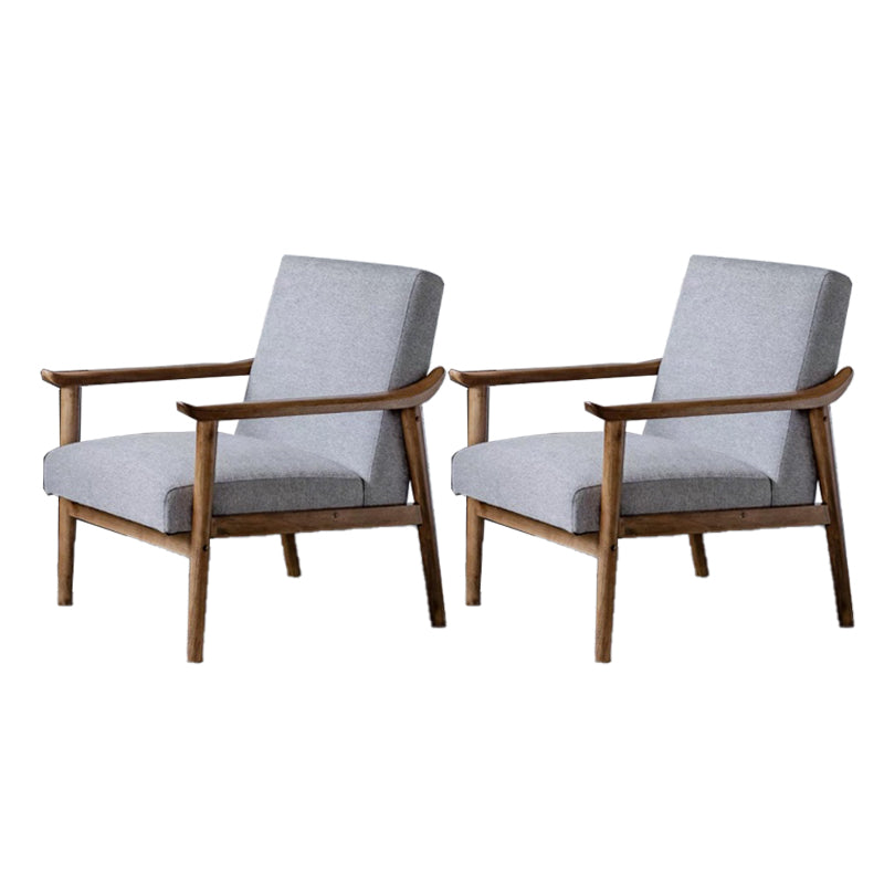 Arms Included Accent Arm Chair Solid Wood Frame Chair, 28.74" Wide