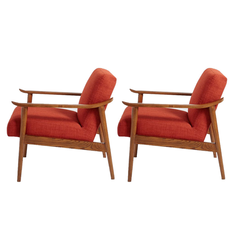 Arms Included Accent Arm Chair Solid Wood Frame Chair, 28.74" Wide