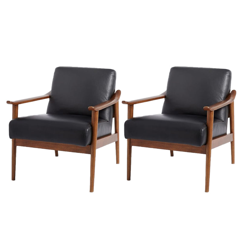 Arms Included Accent Arm Chair Solid Wood Frame Chair, 28.74" Wide