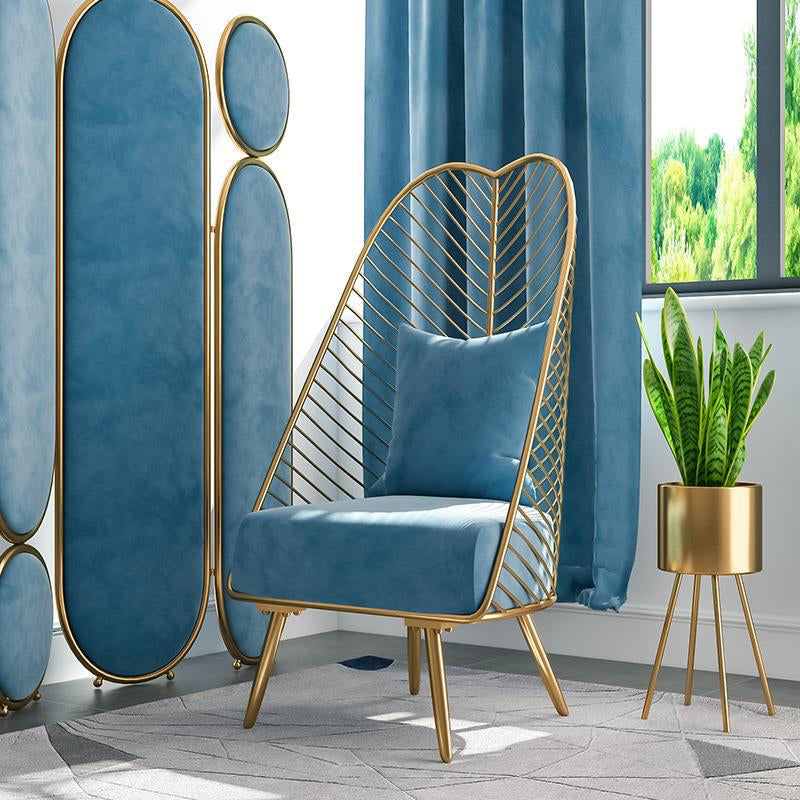 Upholstered Lounge Chair with Pillow Armless Include Chair with Cushion