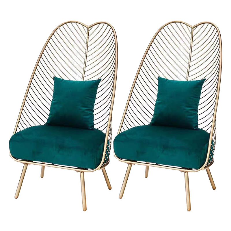 Upholstered Lounge Chair with Pillow Armless Include Chair with Cushion
