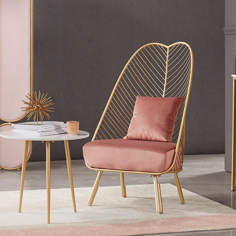 Upholstered Lounge Chair with Pillow Armless Include Chair with Cushion