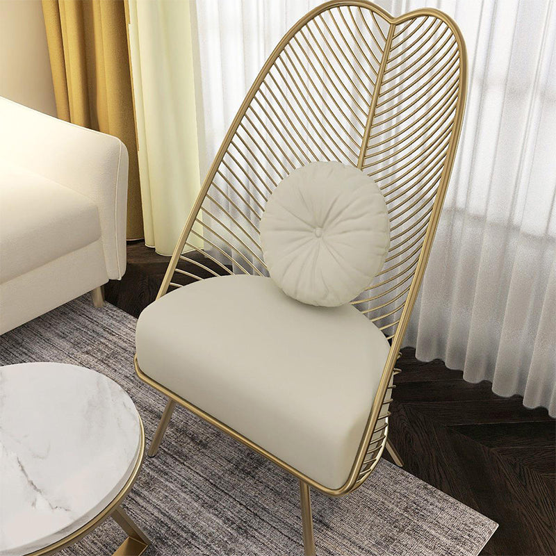 Upholstered Lounge Chair with Pillow Armless Include Chair with Cushion