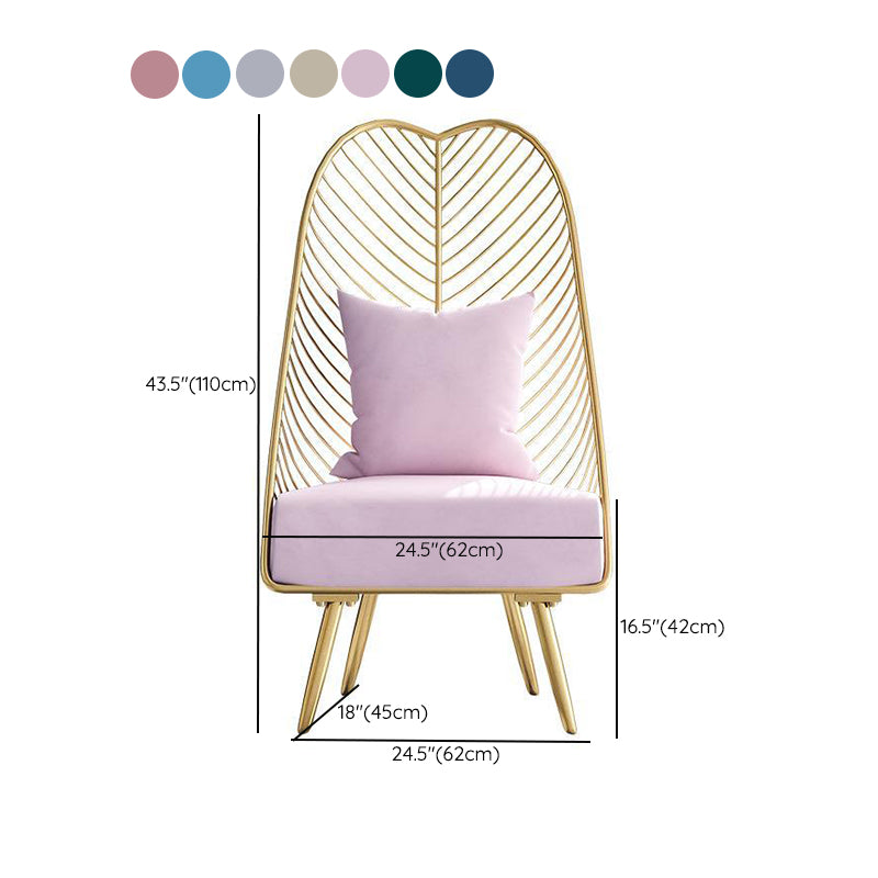 Upholstered Lounge Chair with Pillow Armless Include Chair with Cushion