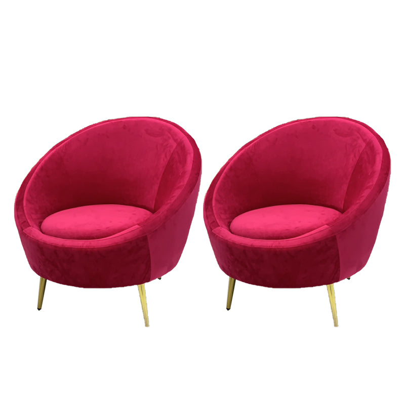 Basic Four Leg Balloon Chair Living Room Chair with Gold Tone Legs