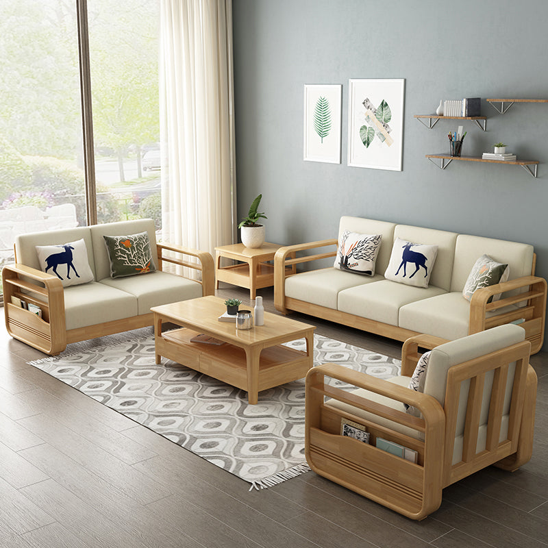 Contemporary Sectional Sofa Fabric Reversible Storage Sectionals