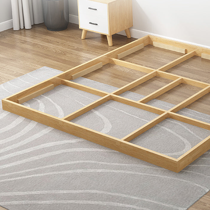 Mid-Century Modern Platform Bed Solid Wood Platform Bed Frame Mattress Included