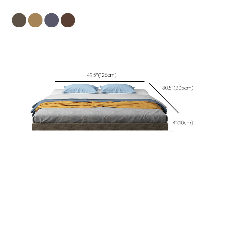 Mid-Century Modern Platform Bed Solid Wood Platform Bed Frame Mattress Included