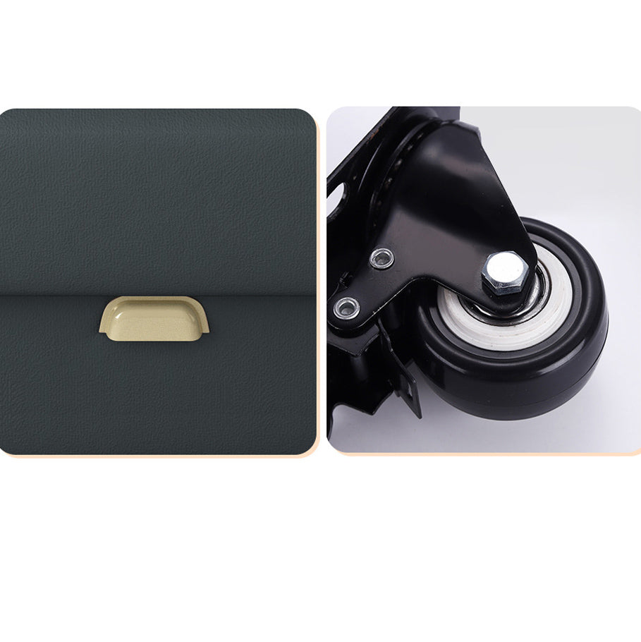 Metal Frame Futon Chairs Faux leather Square Arms Sofa Bed with Upholstered, 31.49" Wide