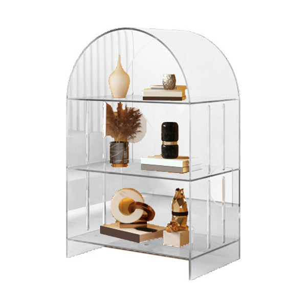 Glam Acrylic Bookshelf Standard Shelf Bookshelf for Home Office 11" W