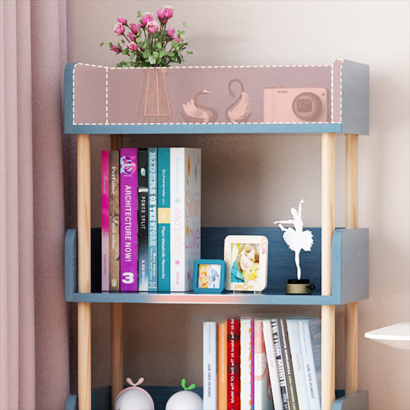 Contemporary Standard Shelf Bookcase Engineered Wood Vertical Bookcase
