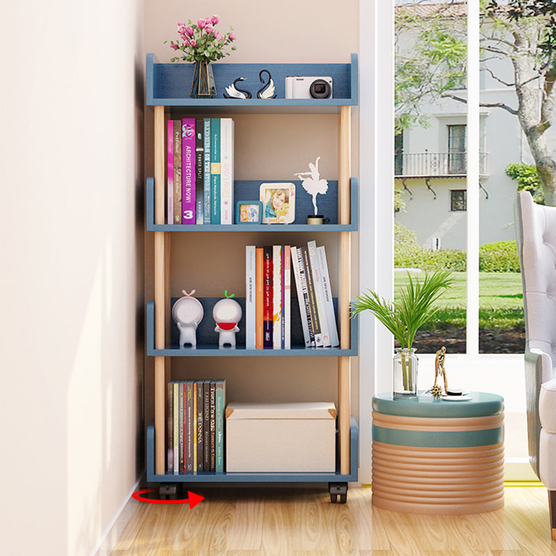 Contemporary Standard Shelf Bookcase Engineered Wood Vertical Bookcase