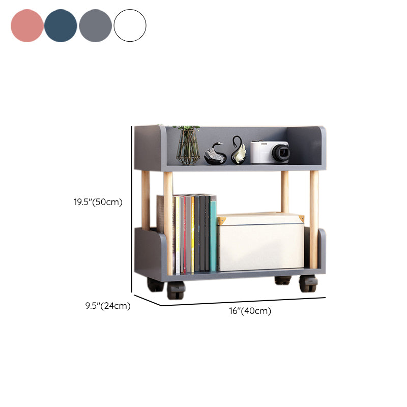 Contemporary Standard Shelf Bookcase Engineered Wood Vertical Bookcase