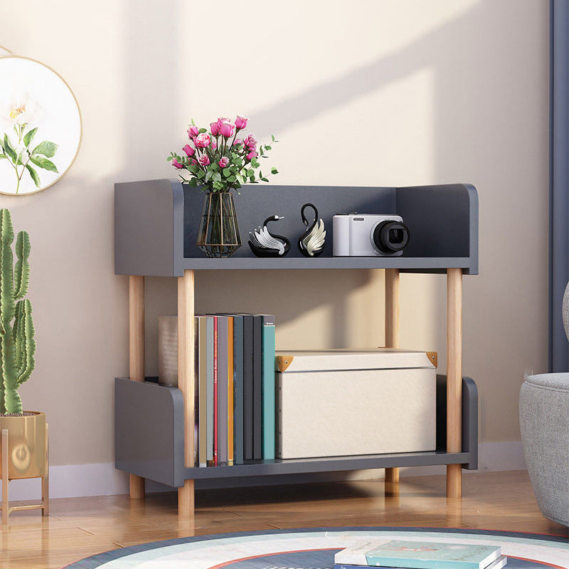 Modern Etagere Shelf Bookcase Engineered Wood Open Bookcase for Study Room