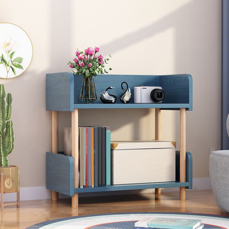 Modern Etagere Shelf Bookcase Engineered Wood Open Bookcase for Study Room