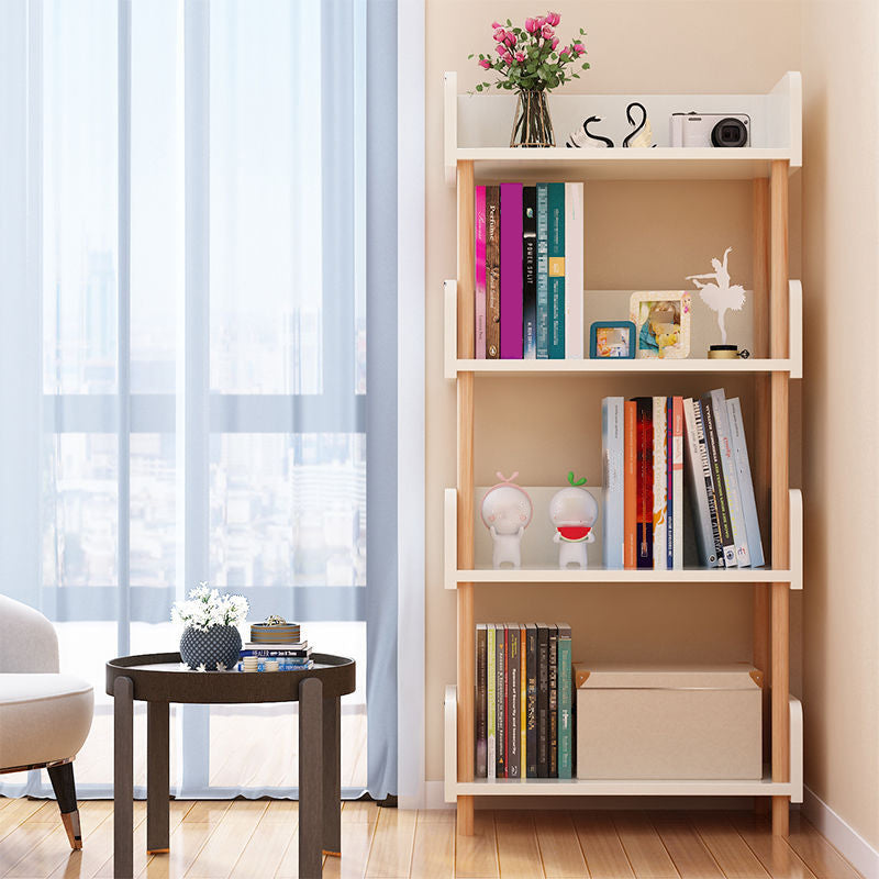 Modern Etagere Shelf Bookcase Engineered Wood Open Bookcase for Study Room