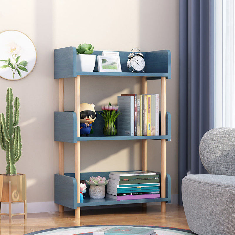 Modern Etagere Shelf Bookcase Engineered Wood Open Bookcase for Study Room