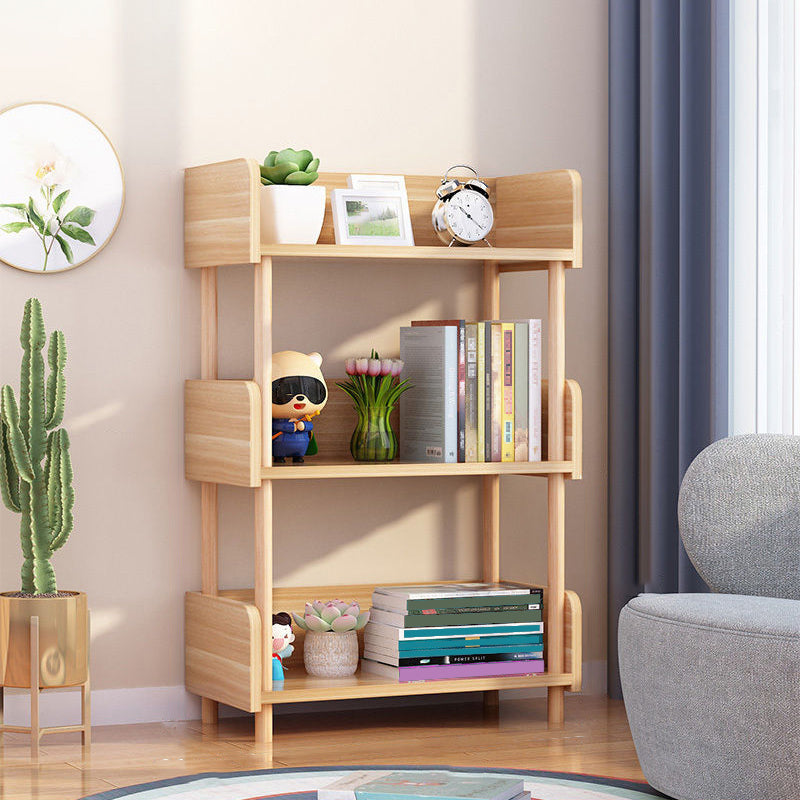 Modern Etagere Shelf Bookcase Engineered Wood Open Bookcase for Study Room