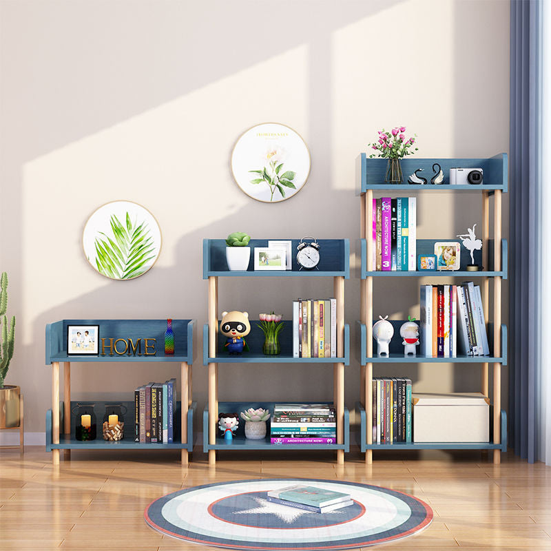 Modern Etagere Shelf Bookcase Engineered Wood Open Bookcase for Study Room