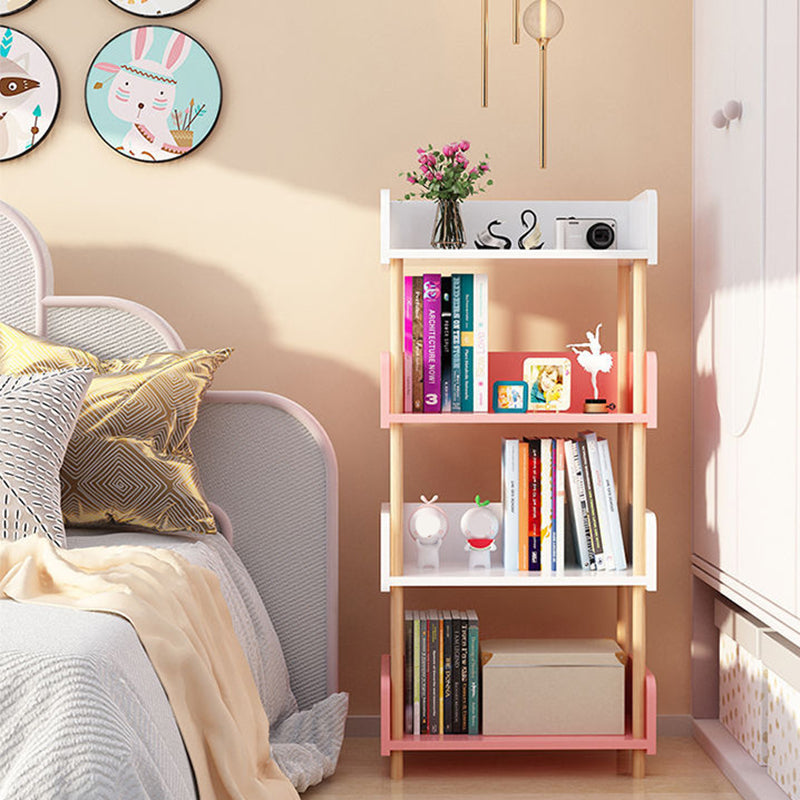 Modern Etagere Shelf Bookcase Engineered Wood Open Bookcase for Study Room