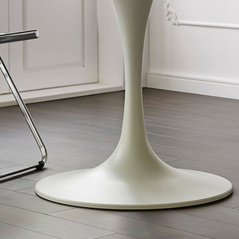 Modern Round Table Sintered Stone Table with Metal Legs for Home