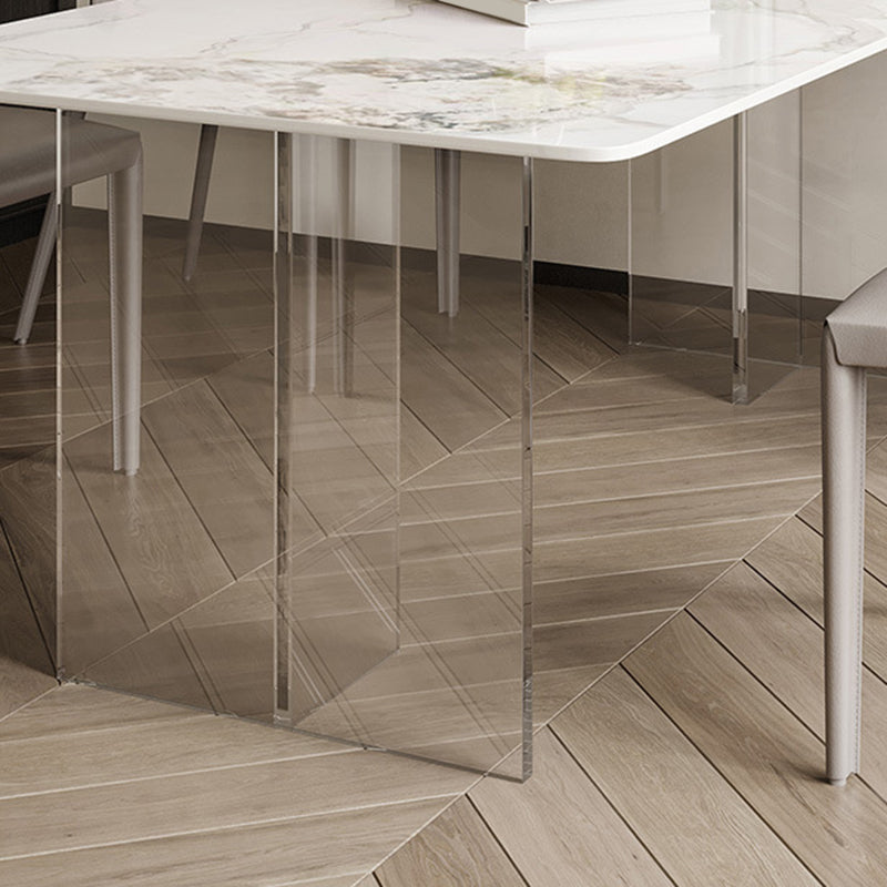 Contemporary Rectangle Table Sintered Stone Table for Home Use