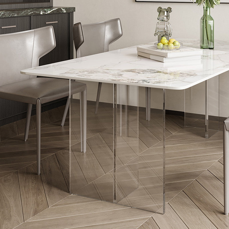 Contemporary Rectangle Table Sintered Stone Table for Home Use