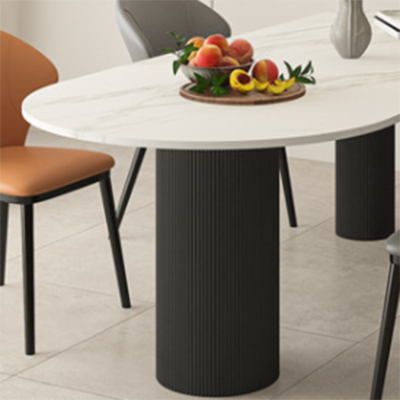 Modern Irregular Shape Table Sintered Stone Table with 3 Legs
