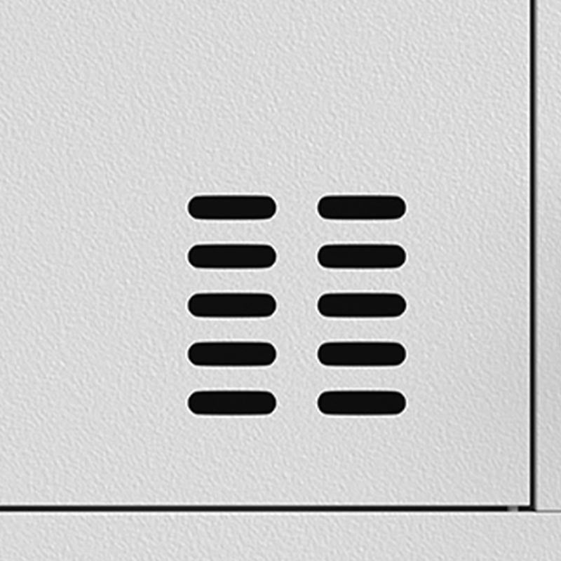 Metal Modern Hinged Door Cabinet Grey Storage Cabinet for Home