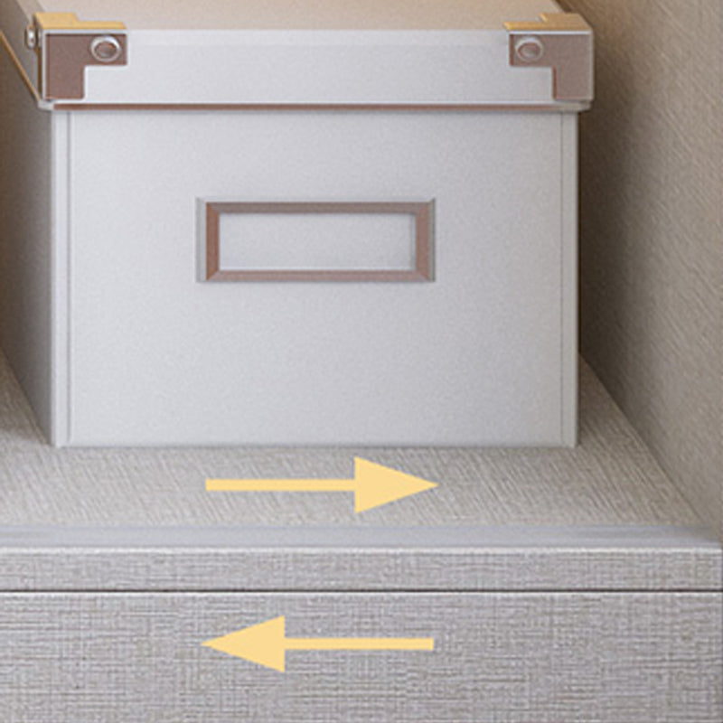 Sliding Wardrobe Armoire with Drawer Wooden Wardrobe Closet for Home