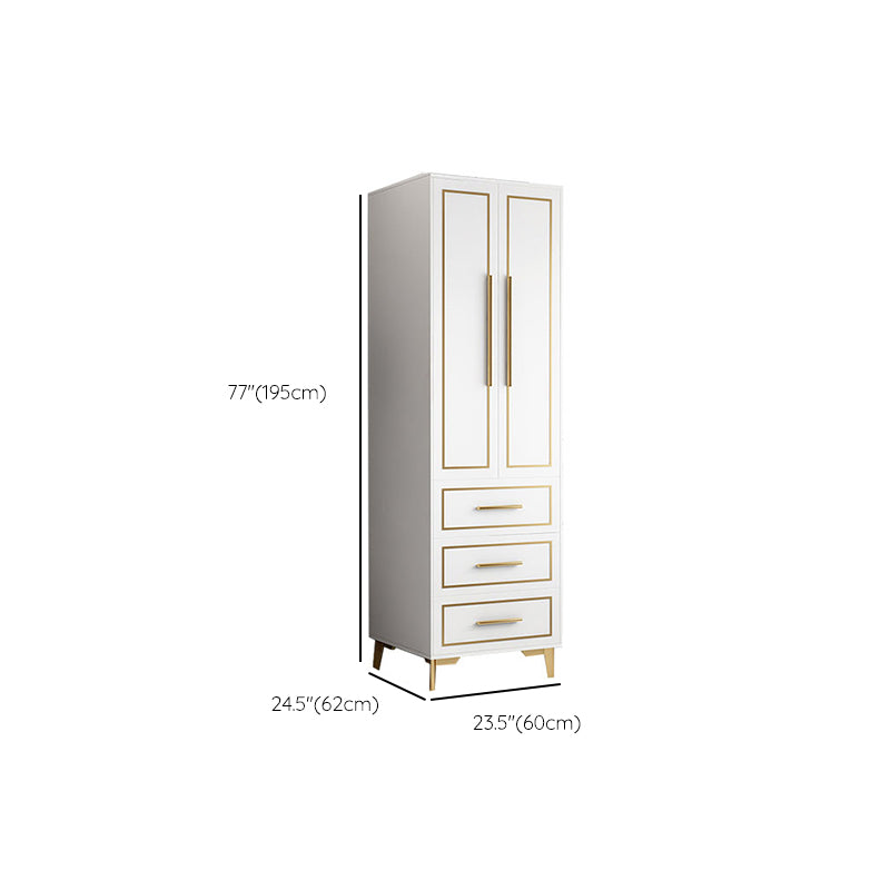 Contemporary Wardrobe Closet with Legs Wooden Wardrobe Armoire