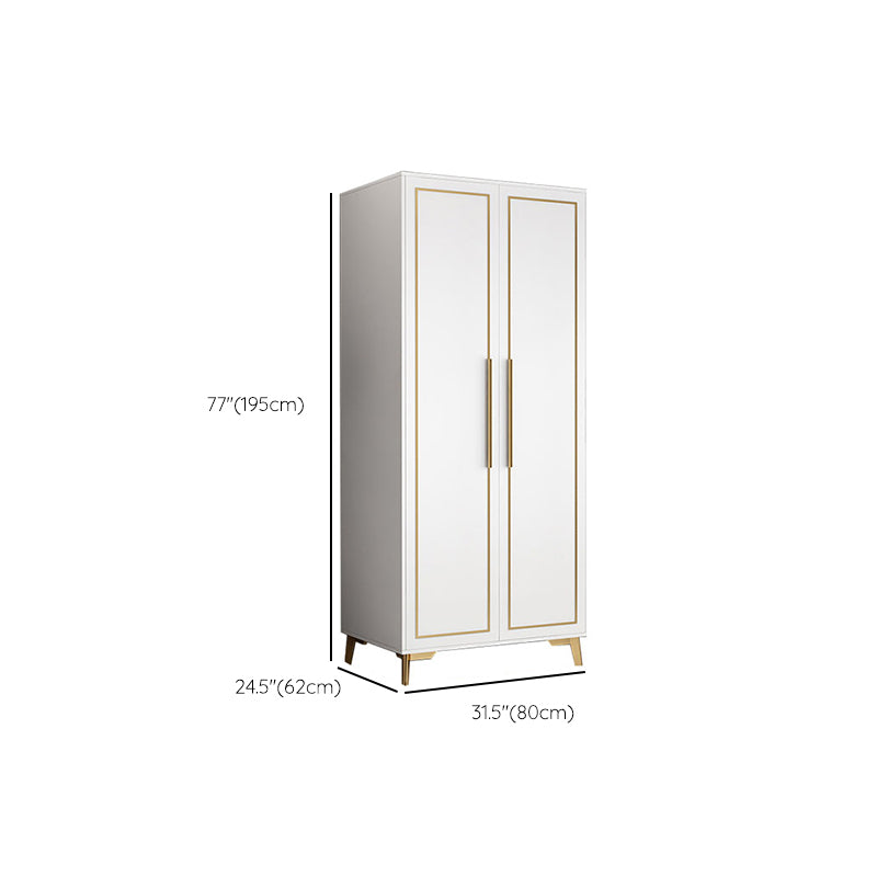 Contemporary Wardrobe Closet with Legs Wooden Wardrobe Armoire