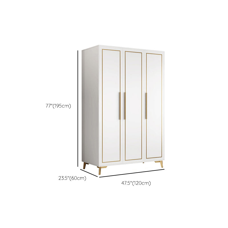 Contemporary Wardrobe Closet with Legs Wooden Wardrobe Armoire