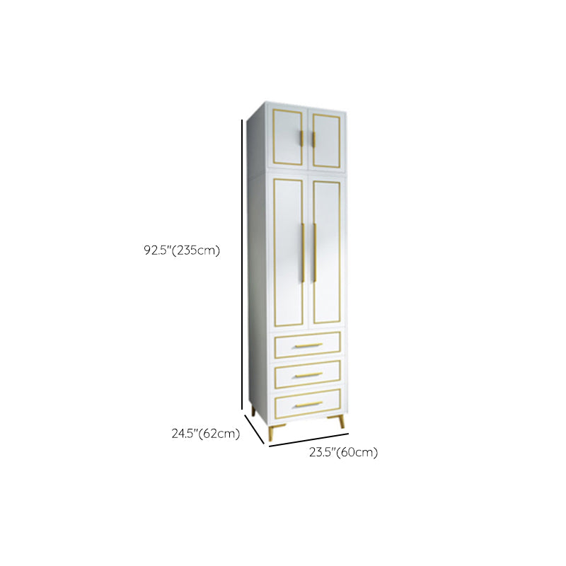 Contemporary Wardrobe Closet with Legs Wooden Wardrobe Armoire