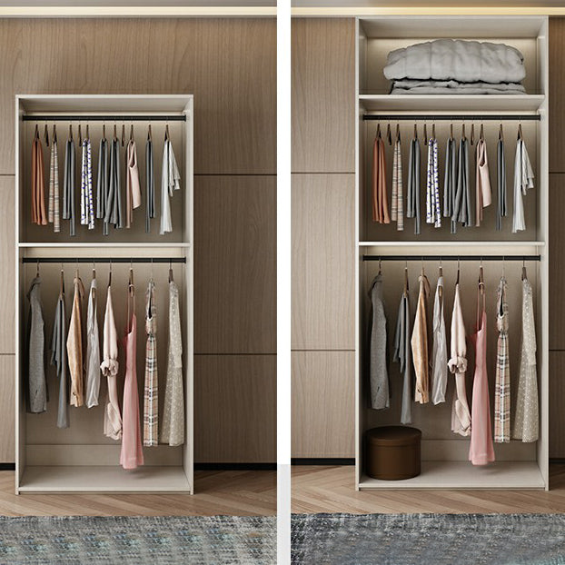 Engineered Wood Wardrobe Cabinet with Drawer Modern Wardrobe Closet
