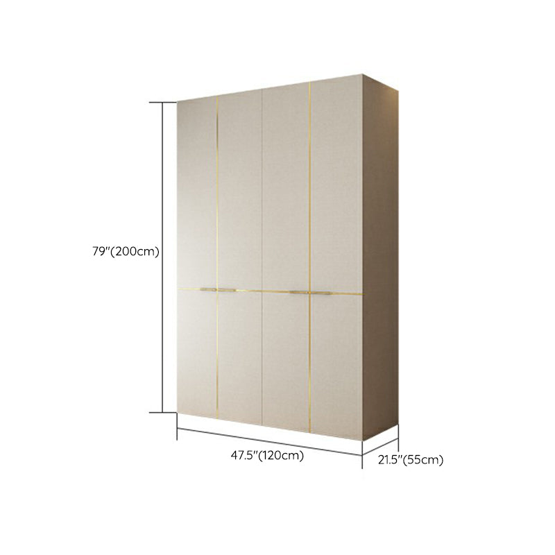 Engineered Wood Wardrobe Cabinet with Drawer Modern Wardrobe Closet